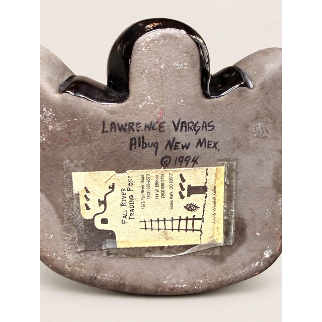 1994 Lawrence Vargas Signed Blackware Mother and Child Ceramic Sculpture For Sale - Image 11 of 11
