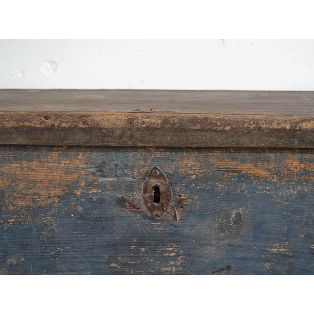 Antique Cobalt Blue Chest, 1920s For Sale - Image 14 of 17