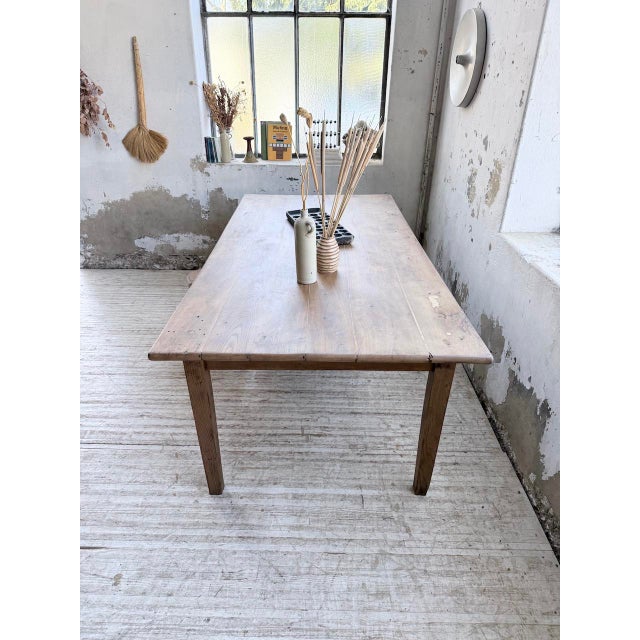 Vintage Farmhouse Dining Table in Oak, 1950 For Sale - Image 10 of 18