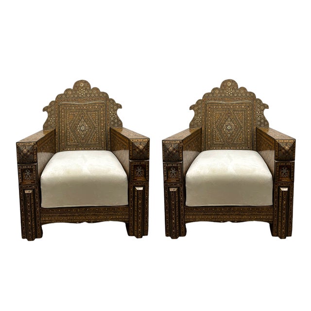 19th Century Syrian Marquetry Armchair For Sale - Image 17 of 17