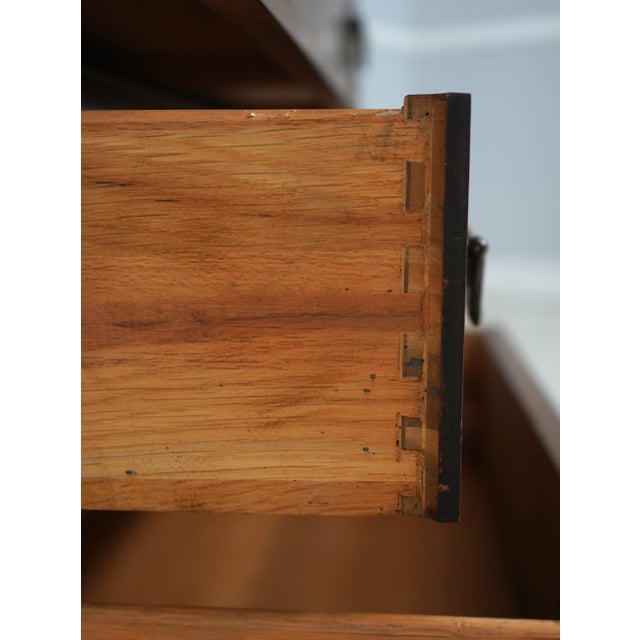 Baker Furniture Company Baker Burl Walnut English Style Bachelors Chest For Sale - Image 4 of 17