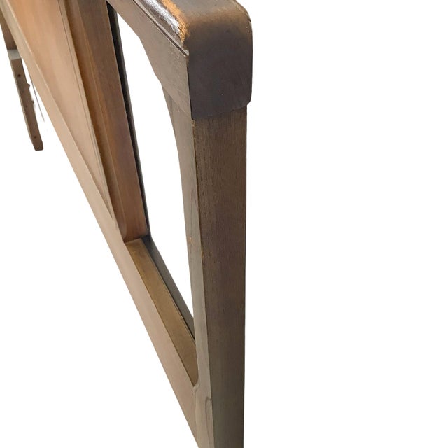 Mid-Century Modern Walnut Headboard, Full/Queen, Sculptural Cutouts For Sale - Image 12 of 12
