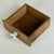 Early 20th Century Small 3 Drawer Wood Chest With Ceramic Knobs, Hand Crafted & Constructed For Sale - Image 9 of 13