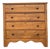 Antique Pine Four-Drawer Chest With Scalloped Base For Sale