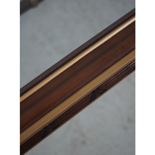 Glass Ej Victor Glass Top Regency Style Coffee Table For Sale - Image 7 of 15