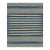 Rug & Kilim's Contemporary Dhurrie Rug in Blue and Beige Stripes - 5x7 For Sale
