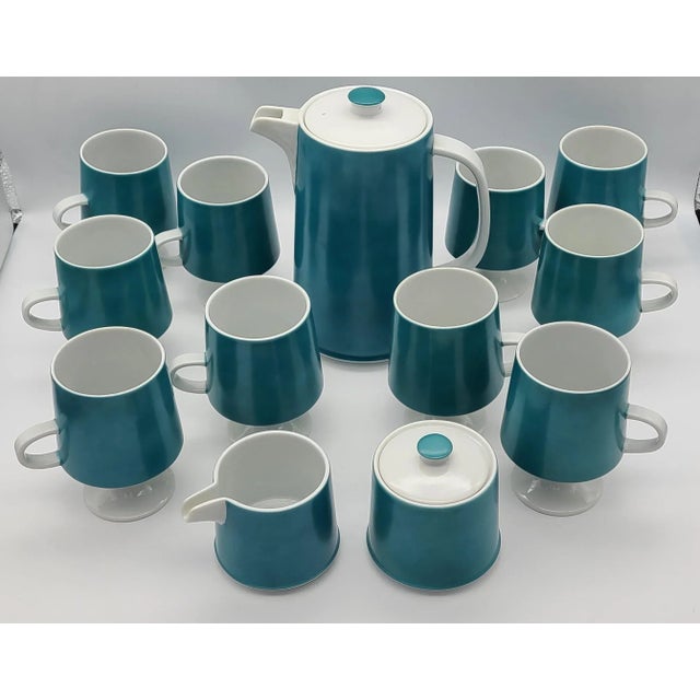 Mid-Century Contempo Frost Tea Set- 15 Pieces For Sale - Image 13 of 13