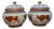 Famille Rose Porcelain Ginger Jars With Ox Motif - Set of 2 For Sale