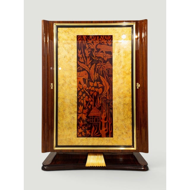 Mid-Century Modern Mid-Century Italian Revolving Cabinet Bar by Vittorio Dassi, 1950s For Sale - Image 3 of 18
