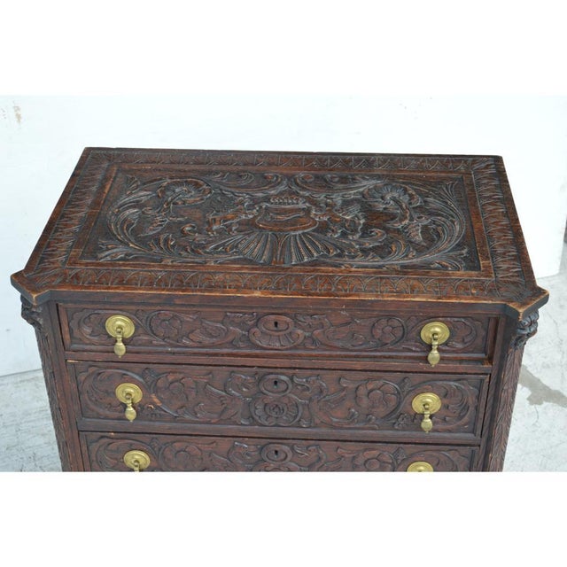 19th Century Italian Carved Dresser For Sale - Image 9 of 11