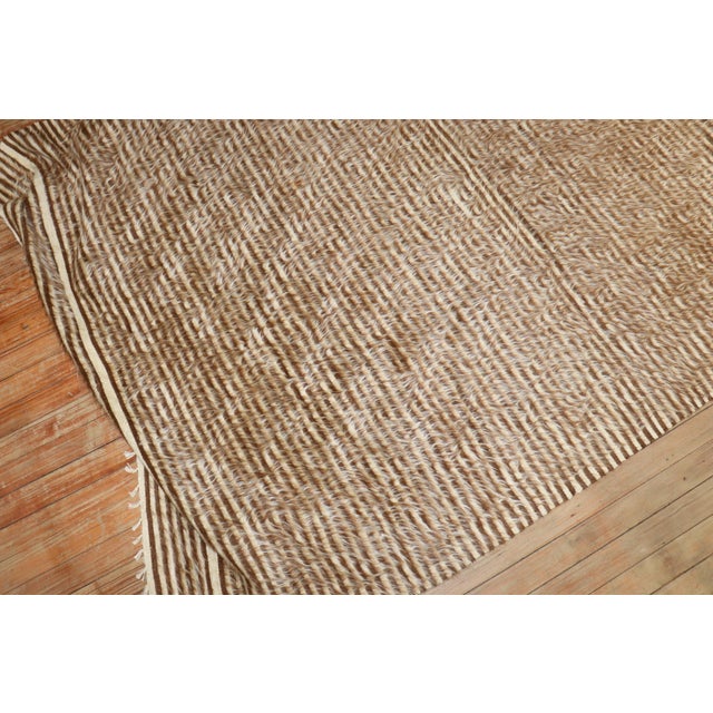 Textile Vintage Zabihi Collection Mohair Turkish Rug - 4'6" x 6'7" For Sale - Image 7 of 8