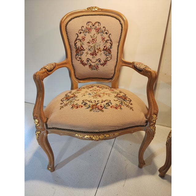 This is an outstanding set of Rococco Louis XV arm chairs made in Italy. During research I couldn't find anything quite...