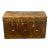 Antique Studded Leather Dome-Top Chest For Sale