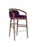Essex Purple Velvet Bar Stool by Javier Gomez For Sale - Image 6 of 6