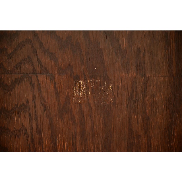 Lifetime Furniture Antique Mission Oak Arts & Crafts Sideboard, Newly Refinished For Sale - Image 9 of 14