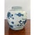 Chinese Large 9" Blue & White Lidded Chinese Ginger Jar With Greek Key Motif For Sale - Image 3 of 6
