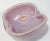 Pink Vintage Venetian Murano Dish Pink W/ Gold Flecks For Sale - Image 8 of 8