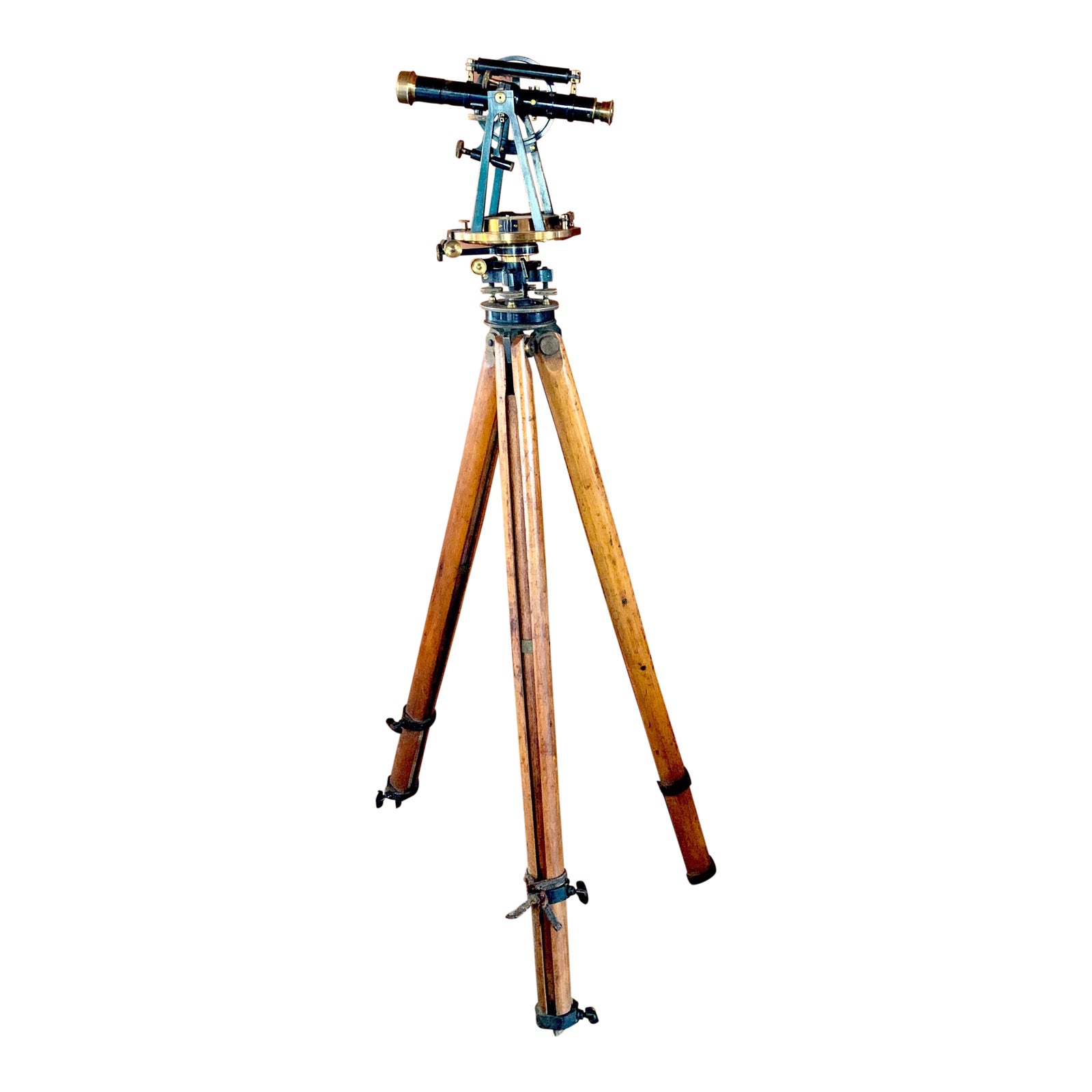1800s Transit Level & Tripod, Antique Surveyors Tool | Chairish