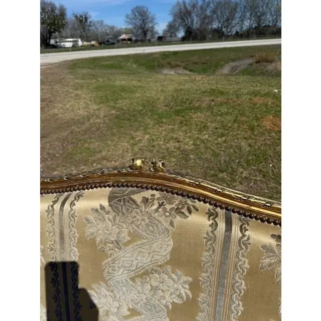 Wood 19th Century Fine French Louis XVI Giltwood Sofas or Settees For Sale - Image 7 of 17