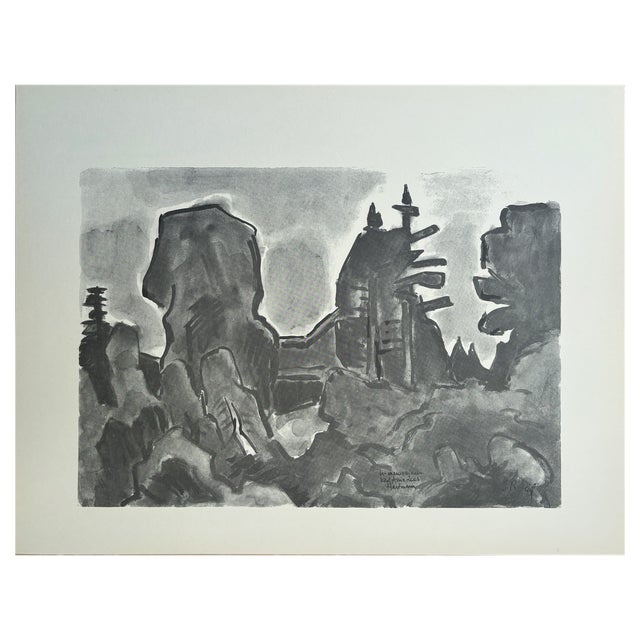 Schmidt-Rottluff, Composition, 1966, Lithograph For Sale