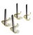 Metal Mid-Century Italian Modern Brass & Lacquered Aluminum Coat Hooks, 1970s, Set of 4 For Sale - Image 7 of 18
