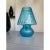 Murano-Style Light-Blue Glass Lamp Featuring “Ballotton” Design For Sale - Image 4 of 9