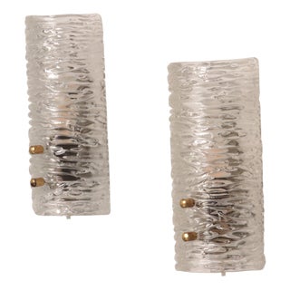 Wall Lamp Designed by Carl Fagerlund for Orrefors, Sweden, Set of 2 For Sale