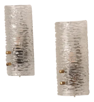 Wall Lamp Designed by Carl Fagerlund for Orrefors, Sweden, Set of 2