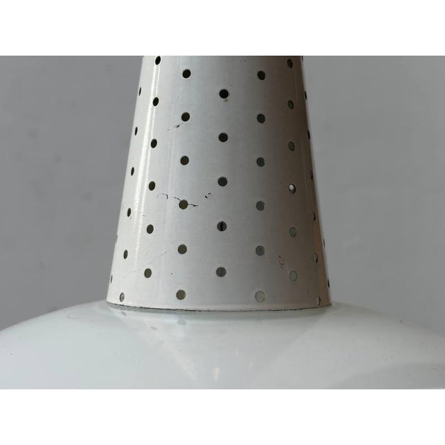 Metal Pendant Lamp by Mathieu Matégot for Holophane, France, 1950s For Sale - Image 7 of 13