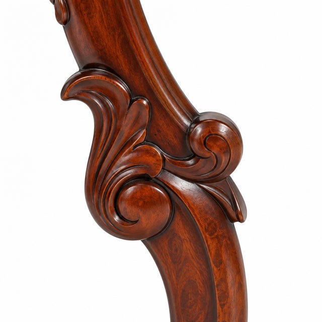 Antique Venetian Mahogany Demilune Console by Eugenio Quarti For Sale - Image 10 of 14