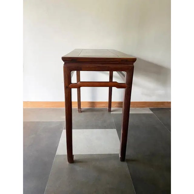 1900 - 1909 Early 20th Century Qing Dynasty Console Table From Ironwood For Sale - Image 5 of 9