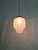 Art Deco Pendant Light in Frosted Clear Glass, 1930s For Sale - Image 4 of 15