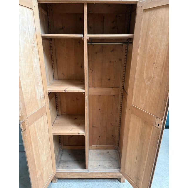 Parisian Wardrobe with Hanging Space, 1940s For Sale - Image 3 of 12