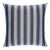 Schumacher Hanson I/O Stripe 18" Pillow In Navy For Sale