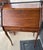 Campaign Antique Slant/ Drop Front Secretary Desk With Locking Drawer (Has Key) For Sale - Image 3 of 12