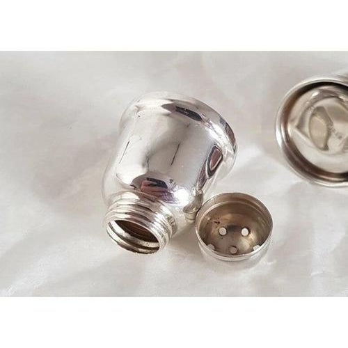 Antique Art Deco American Silver Pepperettes from L Brothers, 1920s, Set of 2 For Sale - Image 6 of 10