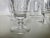 Vintage Set of 6 French Cut Clear Juice Glasses 4.5"H X 2.75"D < no makers mark in excellent condition.