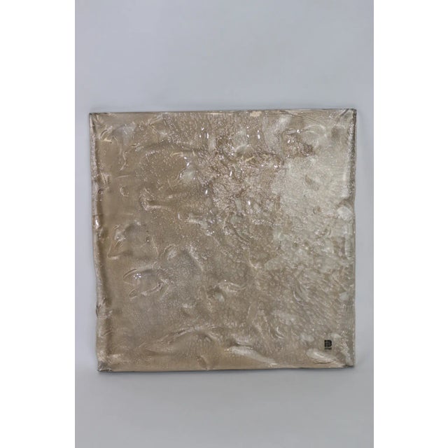 Mid-Century Murano Hand Cast Glass Panel For Sale In New York - Image 6 of 6