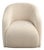 Verellen Ivory Textured Barrel Accent Chair For Sale