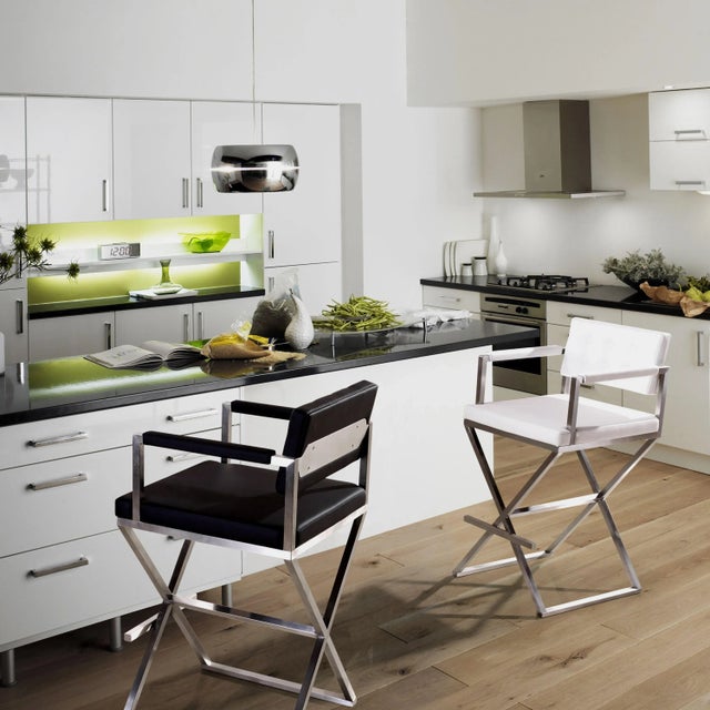 Furnish your kitchen or bar area in contemporary style with the Director stool from TOV. The solid stainless steel frame...