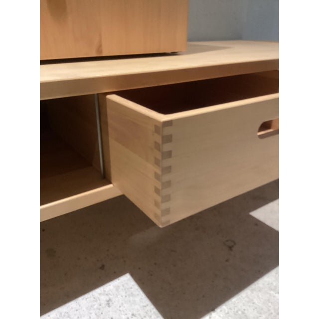 Cabinet in Beech Wood, 1980s For Sale - Image 6 of 10