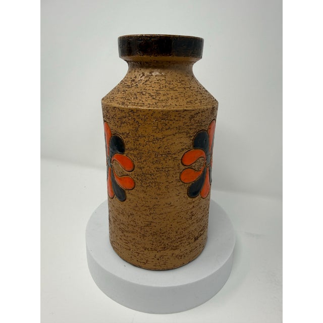 Mid 20th Century 1960s Aldo Londi for Bitossi Italian Textured Ceramic Vase, Attributed For Sale - Image 5 of 9