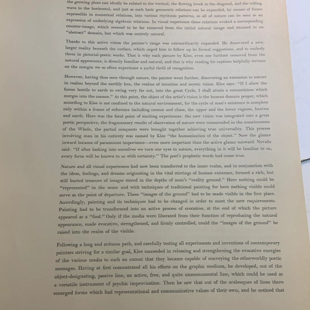 1950s 1959 Paul Klee the Inward Vision Book For Sale - Image 5 of 13