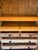 A striking late-19th-century painted pine linen press or armoire, attributed to England, circa 1870–1890. The tall,...