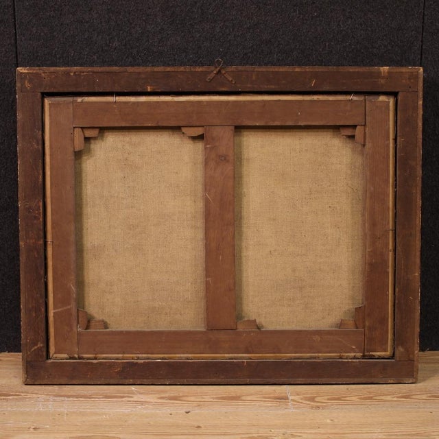 Roman School of the 17th Century, Landscape with Pastoral Scene, 1680, Oil on Canvas For Sale - Image 11 of 16