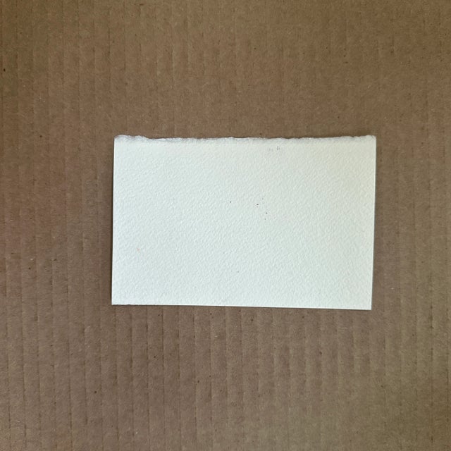 Contemporary “Teal Tiers” Signed Original Miniature Landscape by Nancy Smith For Sale - Image 3 of 3