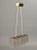 A Chandelier by Carl Fagerlund for Orrefors. Glass, brass. L-21";,w-5.5";, H-7";. Existing European wiring. Re-wiring...