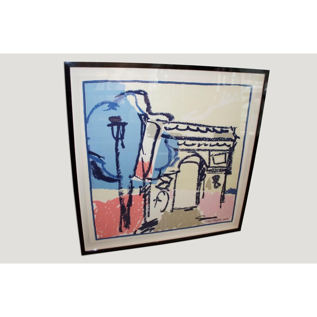 Mid-Century Modern Andrianna Shamaris The Arc de Triomphe de l’Étoile Courrèges Scarf For Sale - Image 3 of 5