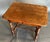 Prettiest little 19th-century French walnut single-drawer side or end table. Great color and patina. Turned legs and...