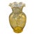 Glass Vintage Amber Yellow Hand Blown Glass Ruffled Rim Vase 10.5'' Tall For Sale - Image 7 of 7